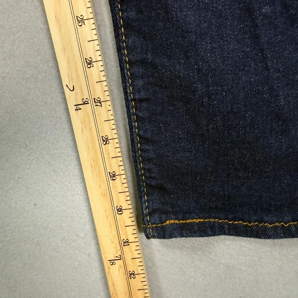Levis‎ 501 Jeans Mens 36x32 Dark Wash Button Fly Straight Leg Cotton Denim